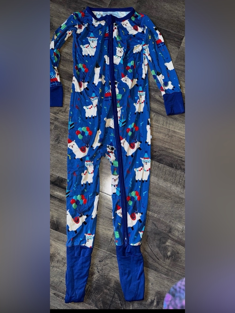 Birdie Bean Birthday Llama Party Convertible Footie Bamboo 3T